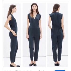 Sz 6 - Madewell Yates Silk Jumpsuit